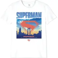 Superman - DC Comics T-shirt - Kids - Metropolis - City Of Tomorrow - S XL - för barn - vit