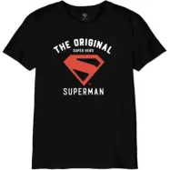 Superman - DC Comics T-shirt - Kids - Super Hero - S XL - för barn - svart