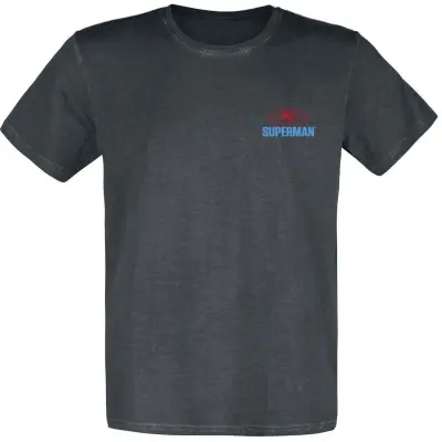 Superman - DC Comics T-shirt - Logo und Superman - beidseitig bedruckt - S 4XL - för Herr - flerfärgad