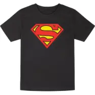 Superman - DC Comics T-shirt - Metal-Kids - Logo - 92 164 - för barn - svart