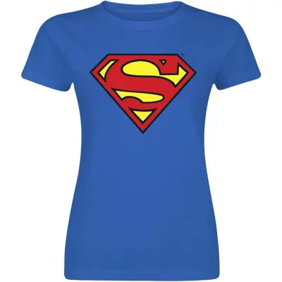 Superman - DC Comics T-shirt - Shield - S XXL - för Dam - blå