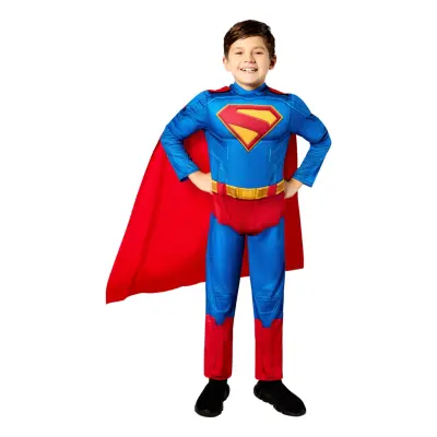 Superman Deluxe Barn Maskeraddräkt - X-Small