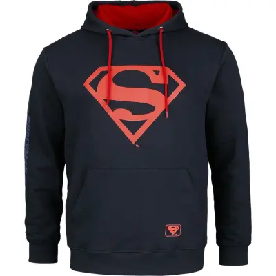 Superman Luvtröja - Superman Logo - S XXL - för Herr - marinblå