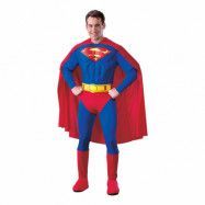 Superman med Muskler Maskeraddräkt - Large