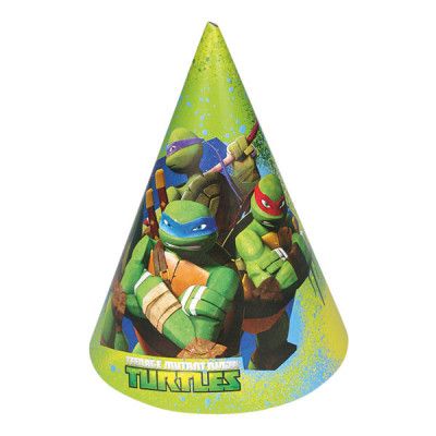 Partyhattar Ninja Turtles - 6-pack