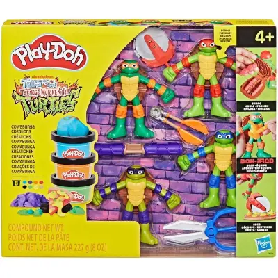 Teenage Mutant Ninja Play-Doh Turtles Cowabunga Creations - Play-Doh -  Leksaksaffären