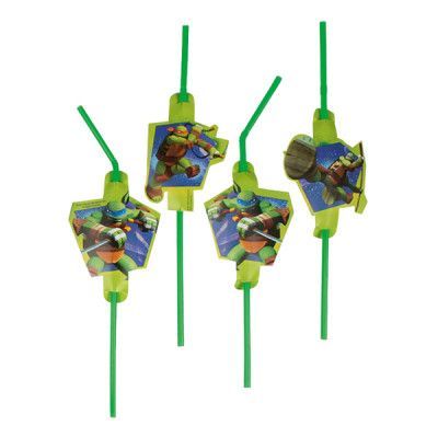 Sugrör Ninja Turtles - 8-pack