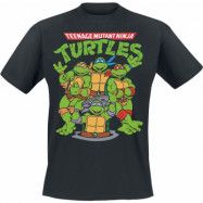 Teenage Mutant Ninja Turtles - Anime T-shirt - Group - S XXL - för Herr - svart