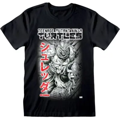 Teenage Mutant Ninja Turtles - Anime T-shirt - Stomping Shredder - S XXL - för Herr - svart