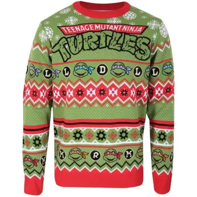 Teenage Mutant Ninja Turtles Christmas jumper - S XXL - för Herr - flerfärgad
