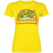 Teenage Mutant Ninja Turtles T-shirt - Cowabunga - S XXL - för Dam - gul