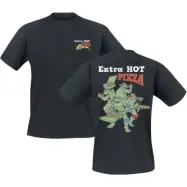 Teenage Mutant Ninja Turtles T-shirt - Extra Hot Pizza - M 3XL - för Herr - svart
