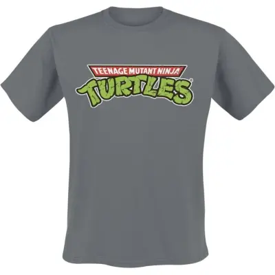 Teenage Mutant Ninja Turtles T-shirt - TMNT Classic Logo - S XXL - för Herr - mörkgrå