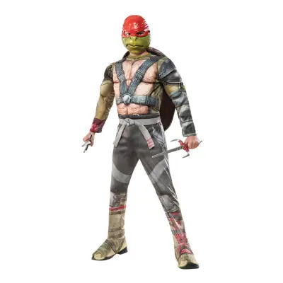 TMNT Raphael med Dolkar Deluxe Barn Maskeraddräkt - Medium