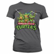 Turtles Distressed Group Girly T-shirt