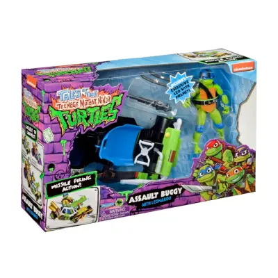 Teenage Mutant Ninja Turtles Fordon med figur Assault Buggy with Leonardo - Turtles -  Leksaksaffären