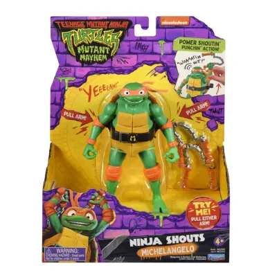 Turtles Mutant Mayhem Figur med ljud Michelangelo