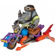 Turtles - Rocksteady with Chopper Cycle