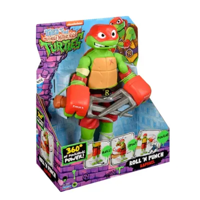 Teenage Mutant Ninja Turtles Roll n Punch Figur 30cm Raphael - Turtles -  Leksaksaffären