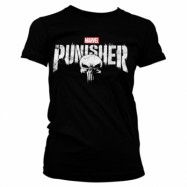 Marvel's The Punisher Distressed Logo Girly Tee, T-Shirt