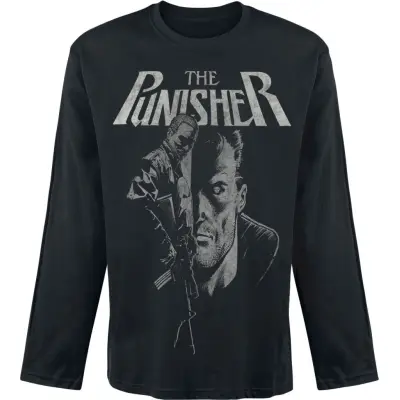 The Punisher - Marvel Långärmad tröja - Punisher Rifle - S XXL - för Herr - svart