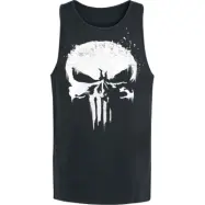 The Punisher - Marvel Linnen - Sprayed Skull Logo - S XXL - för Herr - svart