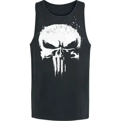 The Punisher - Marvel Linnen - Sprayed Skull Logo - S XXL - för Herr - svart