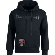 The Punisher - Marvel Luvtröja - Heat Logo - Black On Black - S XXL - för Herr - svart