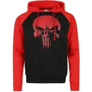 The Punisher - Marvel Luvtröja - Logo Skull - M XL - för Herr - svart/röd