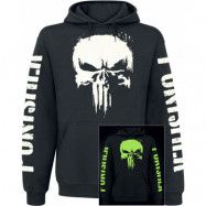 The Punisher - Marvel Luvtröja - Skull - Glow In The Dark - M L - för Herr - svart