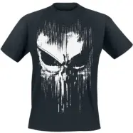 The Punisher - Marvel T-shirt - Abstract Skull - L 5XL - för Herr - svart