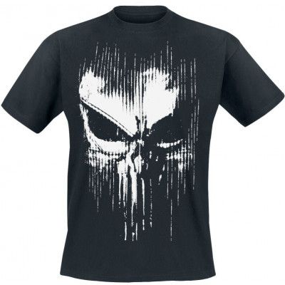 The Punisher - Marvel T-shirt - Abstract Skull - L 5XL - för Herr - svart