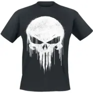 The Punisher - Marvel T-shirt - Graffiti Skull - S XXL - för Herr - svart
