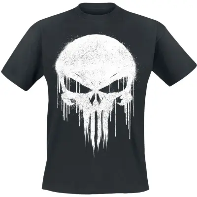 The Punisher - Marvel T-shirt - Graffiti Skull - S XXL - för Herr - svart