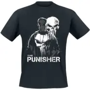 The Punisher - Marvel T-shirt - Silhouette - S XXL - för Herr - svart