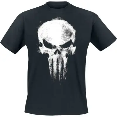 The Punisher - Marvel T-shirt - Skull - S 4XL - för Herr - svart