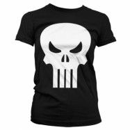 The Punisher Skull Girly T-Shirt (Svart) XL