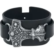 Alchemy Gothic - Gothic Läderarmband - Thorshammer - för Herr -