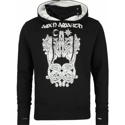 Amon Amarth Luvtröja - Thor's hammer - S XXL - för Herr - svart