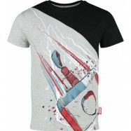 Avengers - Marvel T-shirt - Thor - S XXL - för Herr - svart/gråmelerad