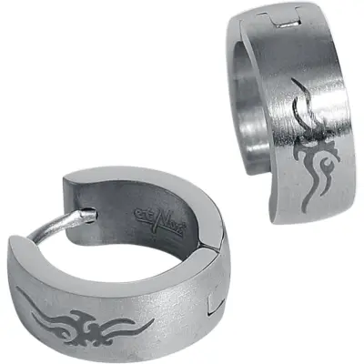 etNox hard and heavy Örhänge - Tribal Thorns - för  silverfärgad