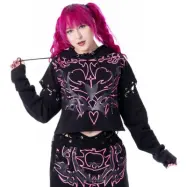 Heartless - Gothic Luvtröja - Thornchant Hood Ladies - XS 4XL - för Dam - svart