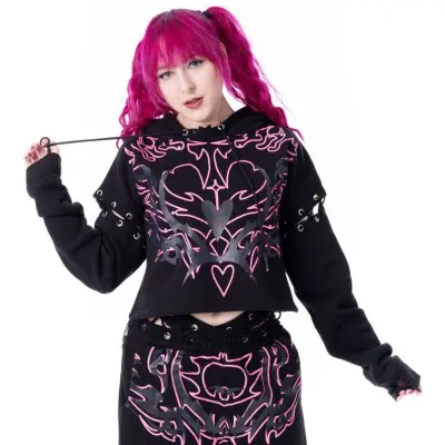 Heartless - Gothic Luvtröja - Thornchant Hood Ladies - XS 4XL - för Dam - svart