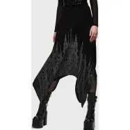 Killstar - Gothic Halvlång kjol - Cathedral Gardens- Thorned Spire Midi Skirt - XS 4XL - för Dam - svart
