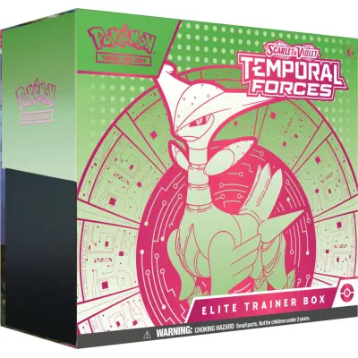 Pokemon Scarlet&Violet Temporal Forces Elite Trainer Box Iron Thorns (Grön)