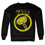 Thor Distressed Hammer Sweatshirt, Sweatshirt