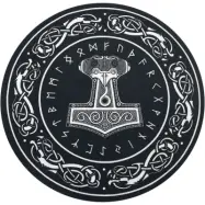 Thor's Hammer Matta - för None - svart
