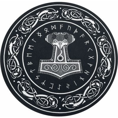 Thor's Hammer Matta - för None - svart