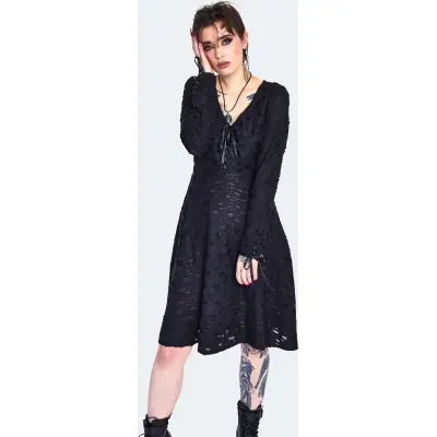 Jawbreaker - Gothic Kort klänning - Venom Print Distressed Skater Dress - XS XXL - för Dam - svart