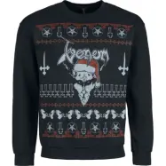 Venom Christmas Jumper - Holiday Sweater - Black Christmas - S XXL - för Herr - svart
